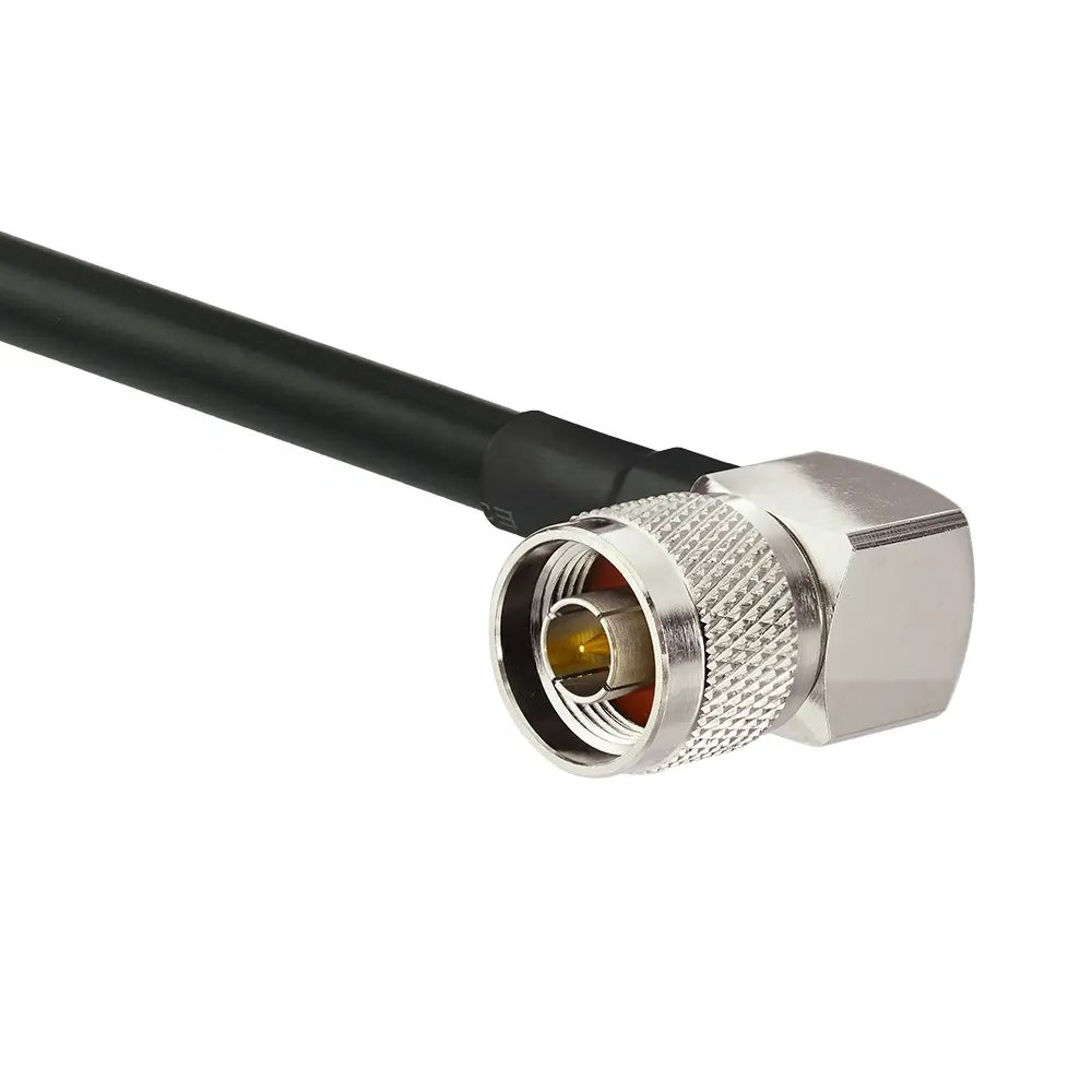 OEM LMR low loss coaxial jumper Cable N Male Right Angle to N Male Straight Plug RF Cable for 3G 4G GPS WIFI Antenna Cable